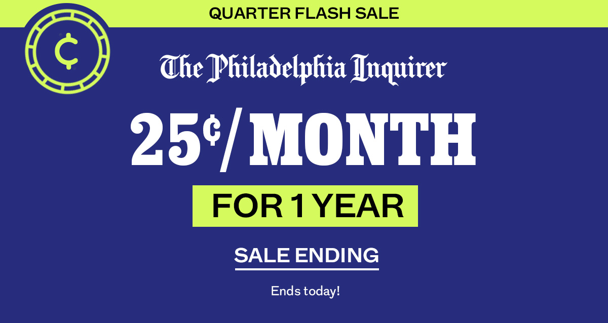 The Philadelphia Inquirer: Quarter Flash Sale