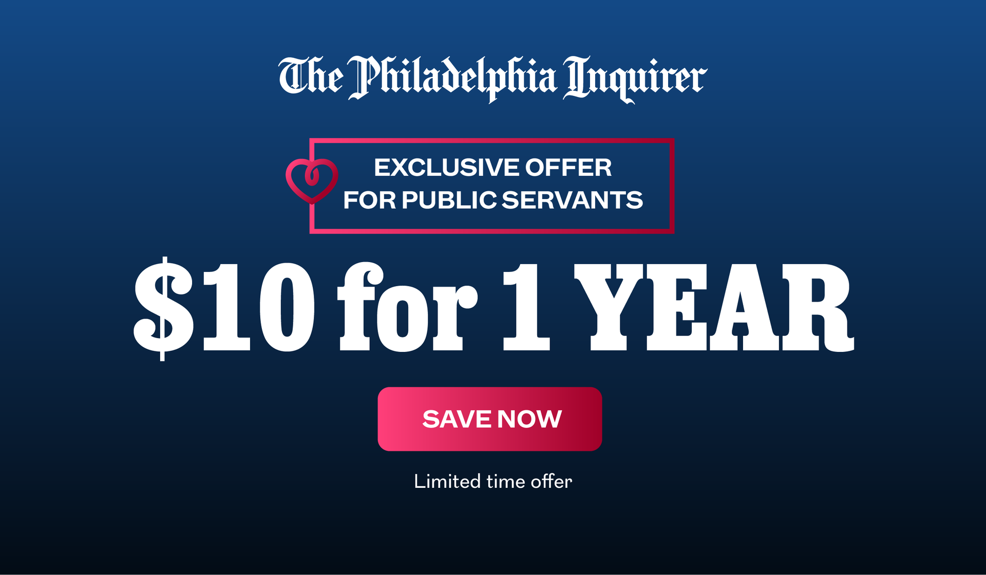 The Philadelphia Inquirer: $10 for 1 Year