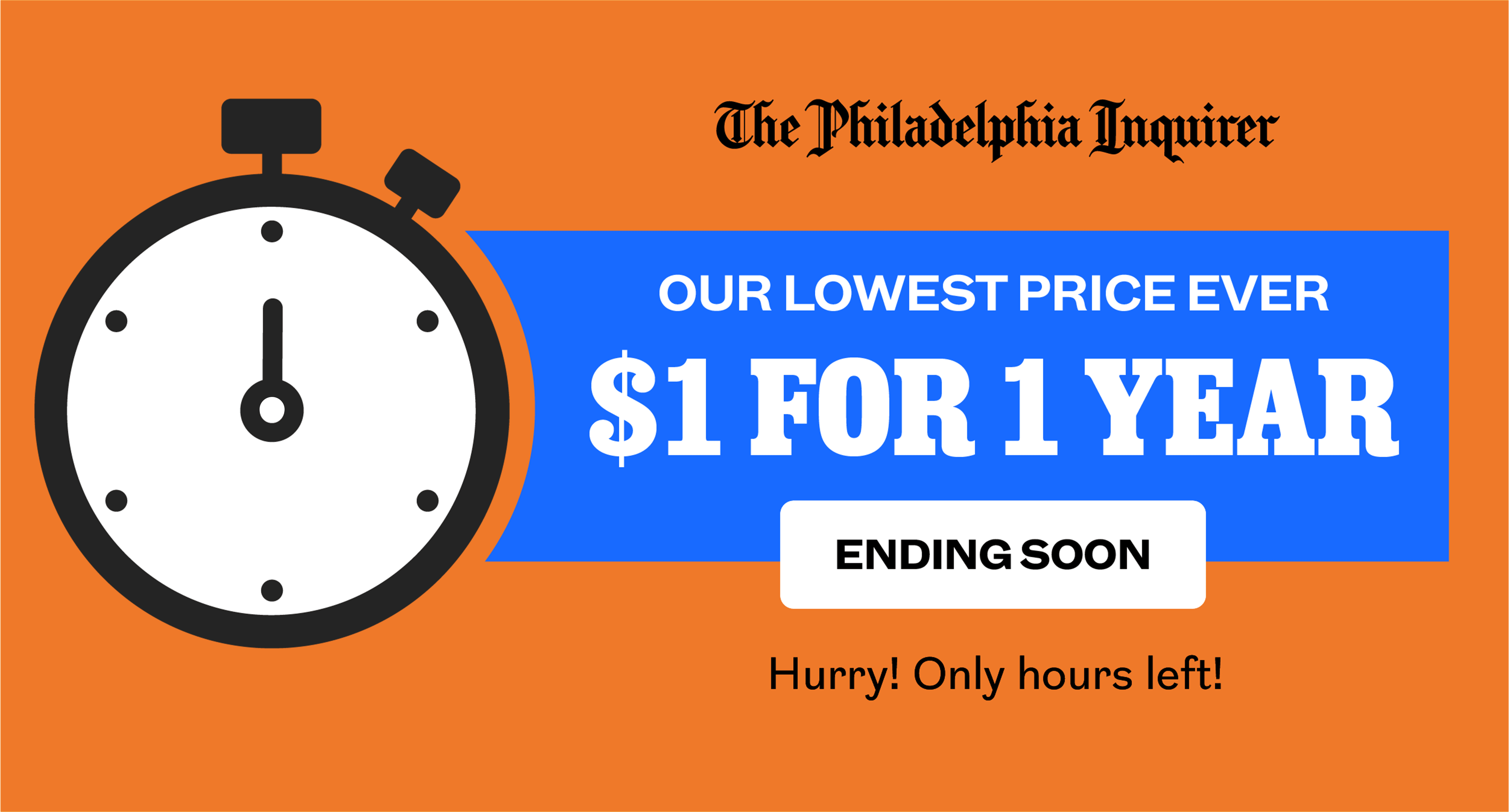 The Philadelphia Inquirer: One Day Sale: $1 for 1 Year!